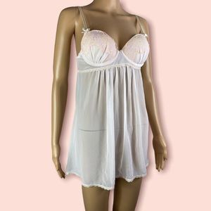 linea donatello pale pink babydoll nightie  size small
